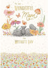 Bear Laying In Meadow To My Wonderful Mam Mother's Day Card