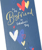 Lettering with Hearts Design Boyfriend Valentine's Day Card