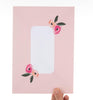 Gold Heart & Pink Flowers Design Mum Birthday Card