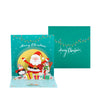 Santa & Friends Merry Moments Green Pop Up Christmas Card