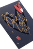 Golden Font Design For The One I Love Valentine's Day Card