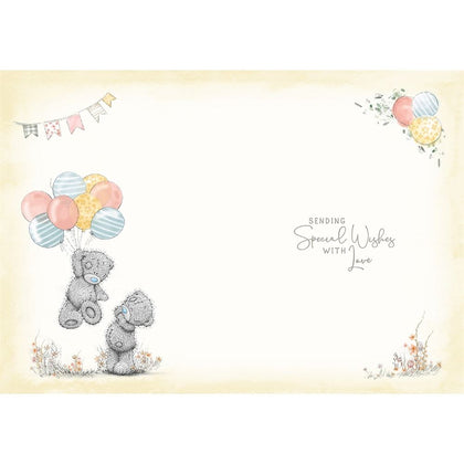 Bears Holding Bunting Birthday Card