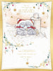 Bears Sit Snuggled Together In The Snow Wonderful Husband Luxury Boxed Christmas Card