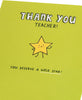 Kindred Gold Star Thank You Teacher Card