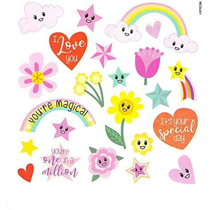 Unicorns Design Love You Mummy Mother's Day Card with Colouring Activity with Stickers