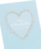 Heart Design Bride & Groom Engagement Congratulations Card