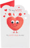 Sweet Love Bug Design Wife Valentine's Day Card