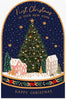 Tree and Houses Design Your 1st Xmas New Home Christmas Card