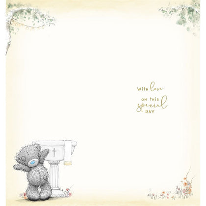 Bear At Font On Your Communion Day Card