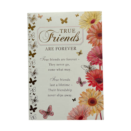True Friends Are Forever Heartfelt Sentimental Verses Open Greeting Card