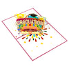 Hats Off 3D Graduation 2024 Pop Up Card