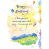 Happy Birthday Appreciated Sentimental Verses Keepsake Greeting Card