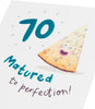 Matured to Perfection! Design 70th Birthday Card for Him/Her/Friend