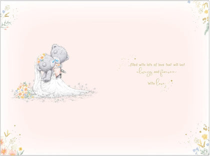 Bears Storyboard Design Happy Couple Wedding Day Card