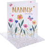 Lovely Bright Flowers Design Nanny Birthday Card
