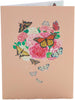 Floral Harmony Butterfly 3D Pop Up Greeting Card