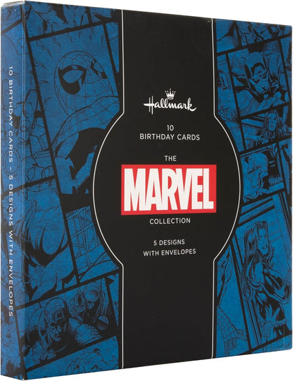 Marvel Comics Pack of 10 in 5 Designs Birthday Cards