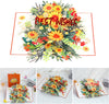 Sunflower Charm Orange 3D Pop Up Greeting Card
