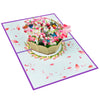 Blooming Elegance Tulip Basket Pop Up Card