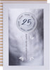 Classic Text Based Design 25 Years Silver Anniversary Card