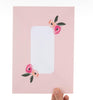 Gold Heart & Pink Flowers Friend Birthday Card