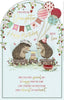 Hedgehogs With Cake Daughter Birthday Card