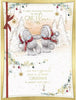 Bears Holding Paws One I Love Boxed Christmas Card