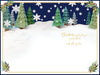 Bears Holding A Paper Heart To The One I Love 3D Christmas Keepsake Card