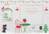 Paper Wonder 3D Pop Up Santa Hot Cocoa Shop Christmas Card