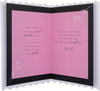 Gold Heart & Pink Flowers Friend Birthday Card