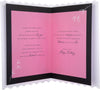 Gold Heart & Pink Flowers Sister Birthday Card