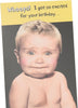 Funny Baby Design Birthday Card
