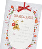 Boofle with Flower Inside Wreath Granddaughter Birthday Card
