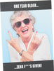 Funny Zero F***s Given Design Humour Birthday Card