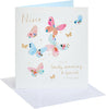 Hand Drawn Butterflies Design Niece Birthday Card