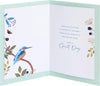Kingfisher, Butterfly, River Design Grandad Birthday Card
