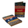 Box of 8 Eat, Drink & Repeat Foiled RSPCA Charity Christmas Cards