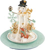 Snowman & Snowflakes Music & Motion 3D Pop Up Christmas Card