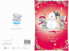 Bears Dressing Snowman To All The Family Christmas Card