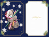 Bear With Wrapping Paper Wonderful Son 3D Christmas Keepsake Card