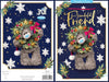 Bear Holding A Wreath Friend 3D Christmas Keepsake Card