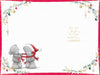 Bears Embracing By Stack Of Gifts Special Couple Christmas Card