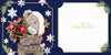 Bear With Poinsettia Luxury 3D Christmas Card