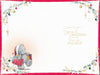 Bear With Stack Of Presents Above Head Fabulous Sister Christmas Card