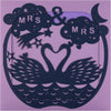 Shadow Press Laser Cut Mrs & Mrs, Multi Occasion Congratulations Card