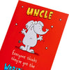 Elephant Design Uncle Birthday Card