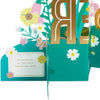 Paper Wonder Displayable Jumbo Easter Card or Centerpiece (Fold Pop Up Easter Eggs and Flowers)