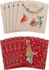 Peter Rabbit Pack of 10 in 2 Cute Designs Christmas Cards