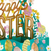 Paper Wonder Displayable Jumbo Easter Card or Centerpiece (Fold Pop Up Easter Eggs and Flowers)