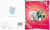 Bear Holding Up Present Granny Christmas Card